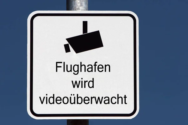 Flughafen Wird Videoüberwacht — Stockfoto