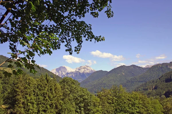 Vacker Utsikt Över Majestätiska Alperna Landskap — Stockfoto