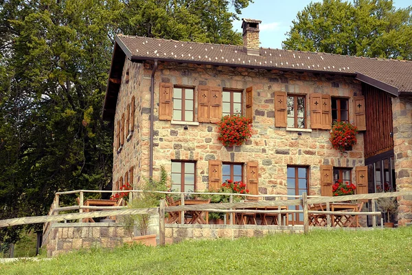 Inviting Ticino Inn Alp Vicania One Half Hours Sweaty Climb — Stock Photo, Image