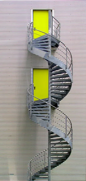 Escalera Caracol Construcción Subir Escaleras — Foto de Stock