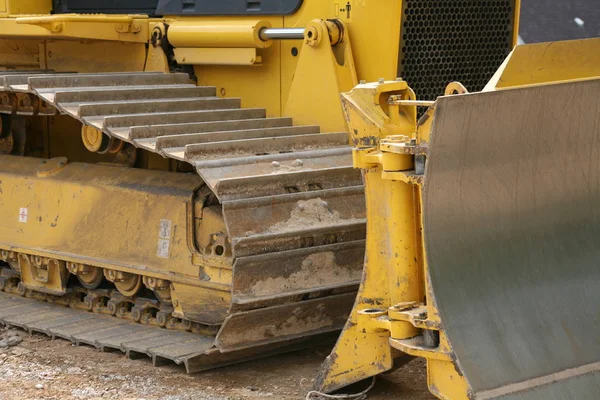 Kettenfahrzeug Auf Einer Baustelle — Stockfoto