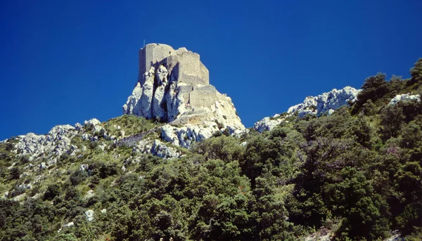 Katharerburg Inquibus Sur France Cerca Perpignan — Foto de Stock