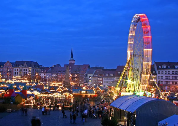 Weihnachtsmarkt Erfurt — Stockfoto