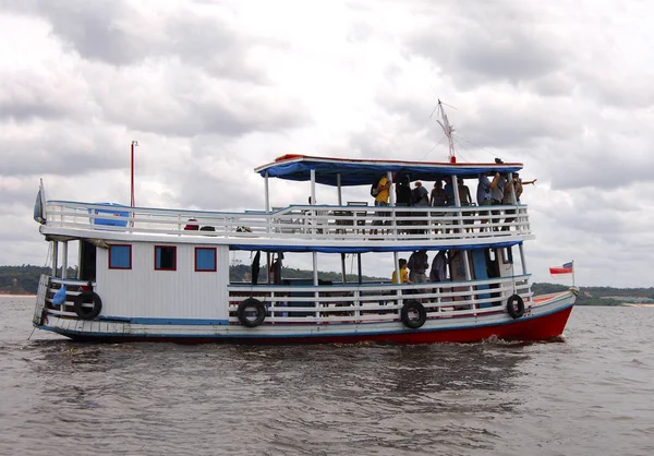 Amazon Cruise Ship Amazonas Manaus Brazil — стоковое фото
