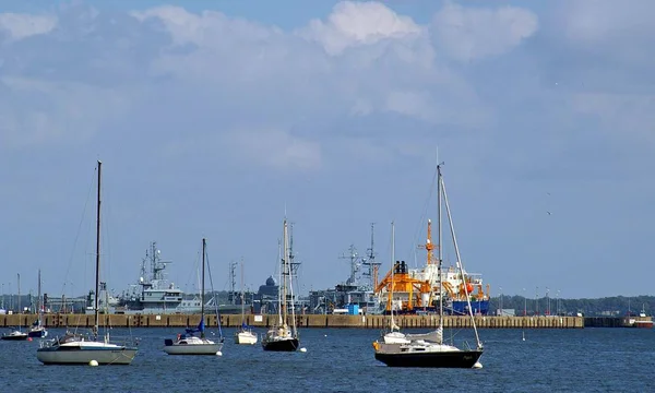 Vista Panorámica Del Hermoso Puerto — Foto de Stock