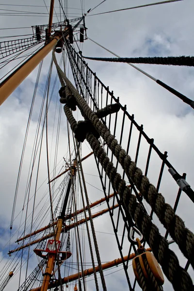 Scenic View Sail Boat Details — Stock Photo, Image