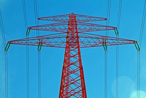 High Voltage Transmission Energy Generator — Stock Photo, Image