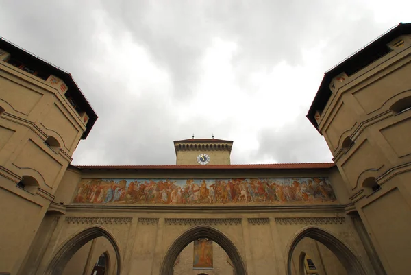 Vista Panorámica Hermosa Arquitectura Medieval — Foto de Stock