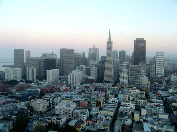 Vista Panorámica Majestuosa Ciudad Urbana — Foto de Stock