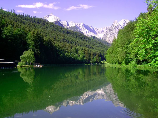 Riessersee Garmisch Partenkirchen — Zdjęcie stockowe