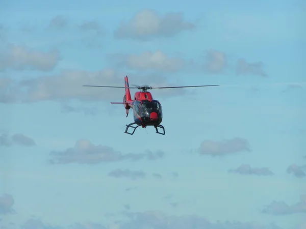 Helikoptervliegtuig Luchtverkeer — Stockfoto