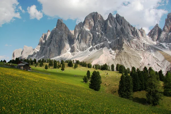 Vacker Utsikt Över Majestätiska Dolomiter Landskap Italy — Stockfoto