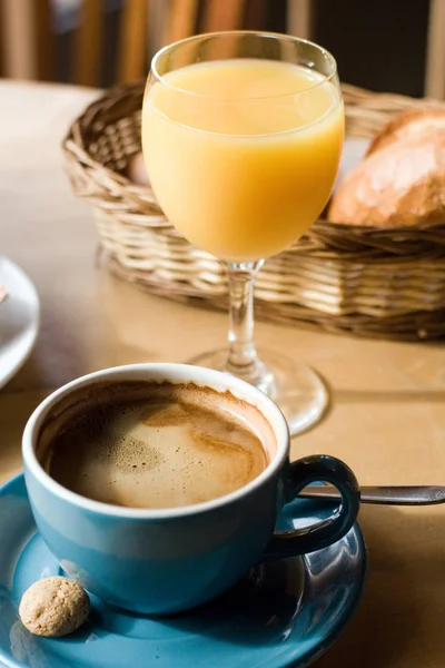 Taza Café Negro Por Mañana — Foto de Stock