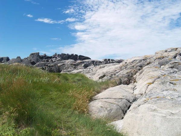 Rocky Coastline Island Karmoy Well Worth Seeing Bizarre Some Places — Stock Photo, Image