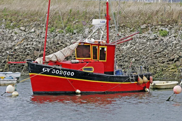 Lokalität Hafen Rotes Boot Rotes Boot — Stockfoto