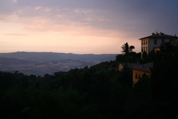 Frihand Upp Volterra Toscana — Stockfoto