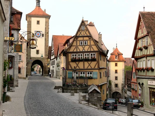 Óváros Rothenburg Der Tauber — Stock Fotó