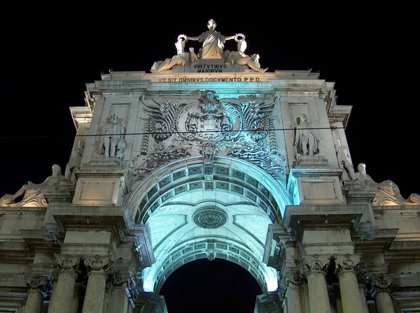 Αψίδα Του Θριάμβου Στη Λισαβόνα — Φωτογραφία Αρχείου