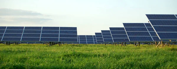 Sistema Energia Solar Geração Energia Solar Eletricidade — Fotografia de Stock