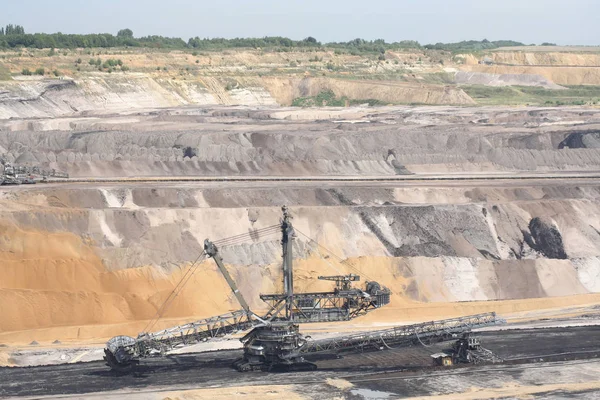 Industria Estrazione Del Carbone Altri Minerali Una Miniera — Foto Stock