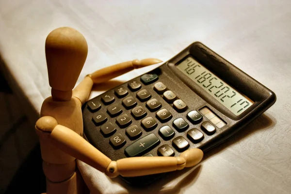 Taschenrechner Finanzierung Und Mathematik Zählen Tasten — Stockfoto