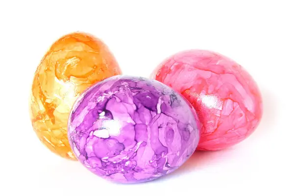 Huevos Pascua Coloridos Alimentos Primavera — Foto de Stock