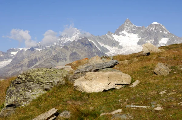 Switzerland Valais Nullmatt Ban — Stock Fotó