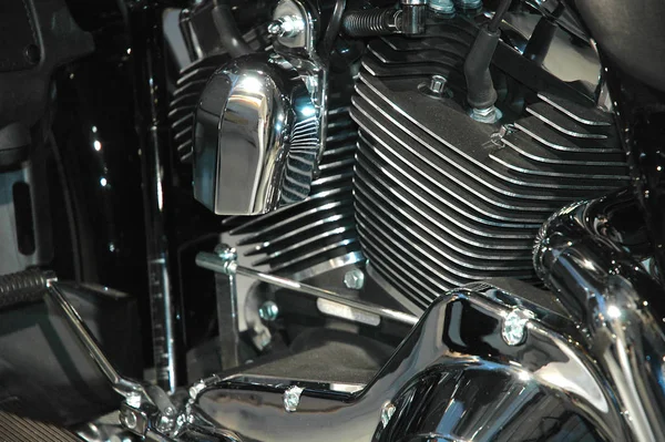 Motorcycle Engine Closeup Shot — Stock Photo, Image