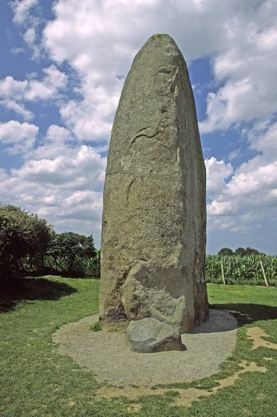 Menhir Champ Dolent Brittany — стоковое фото