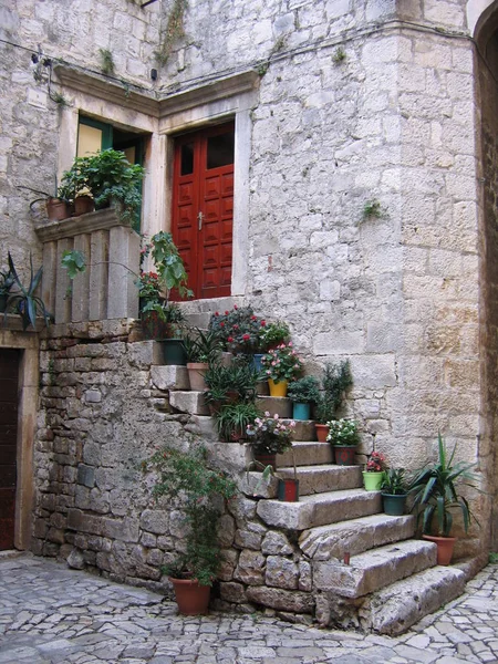 Alte Straße Der Stadt Dubrovnik Kroatien — Stockfoto