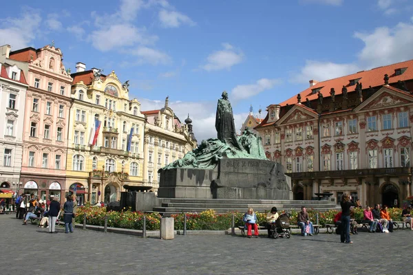 Prague Piazza Della Città Vecchia — Foto Stock