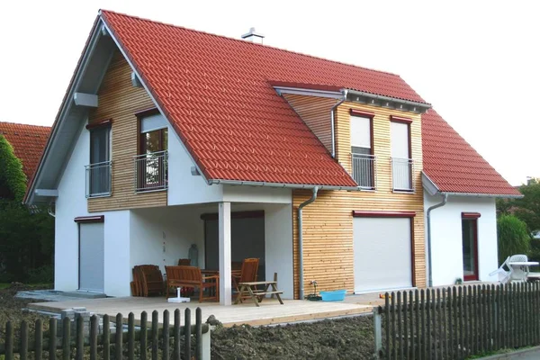 view of energy efficient house