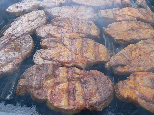 Жареное Мясо Гриле — стоковое фото