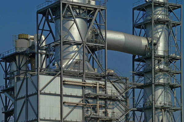 Oil Refinery Blue Sky — Stock Photo, Image