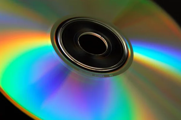 Płyta Kompaktowa Cyfrowy Dysk Optyczny Przechowywania Danych — Zdjęcie stockowe