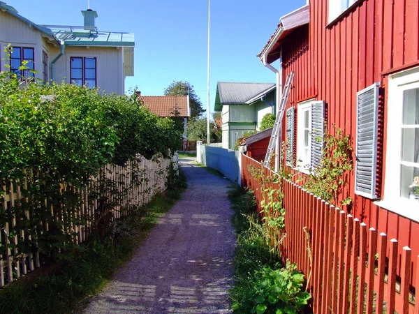 Sandhamn Pode Ser Alcançado Por Balsa Stockholm Duração Situada Cerca — Fotografia de Stock