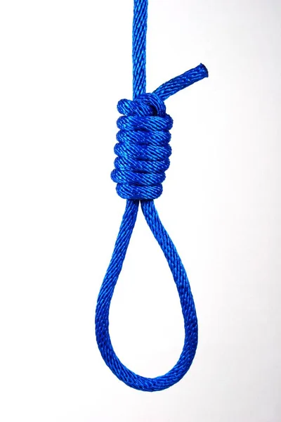 白い背景にロープで結ばれたロープ — ストック写真