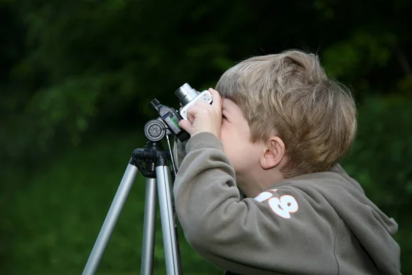 Dad Need More Focus Nmy Son 5Years His First Creative — Stock Photo, Image