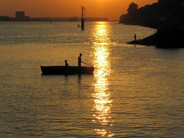 Fishing Sunset — Stok fotoğraf