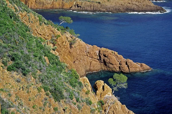 Corniche Lesterel Stenigt Landskap — Stockfoto