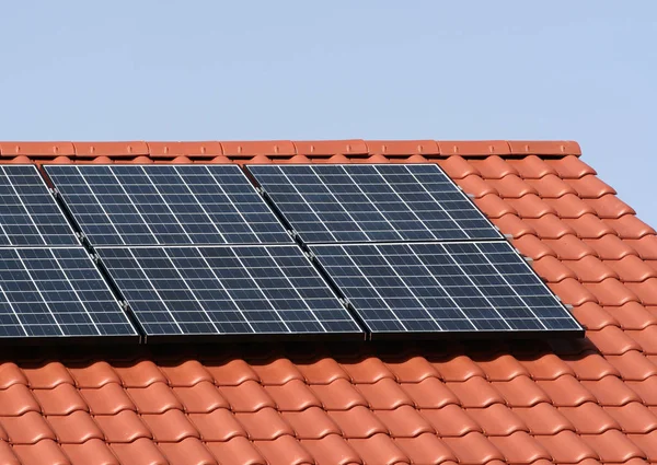 Energía Eléctrica Paneles Solares —  Fotos de Stock