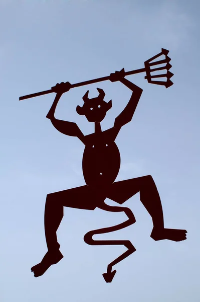 Devil Representation Cesar Manrique — Stock Photo, Image