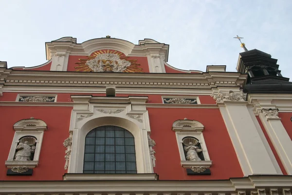 Gable Post Jesuit Church Poznan — Stock Photo, Image