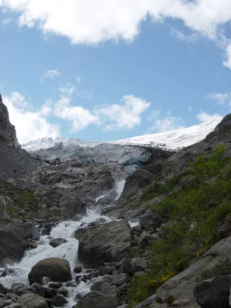 Ghiacciaio Montagna Ghiaccio Gelo — Foto Stock