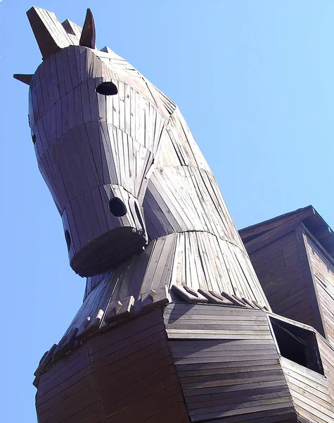 Replica Del Caballo Troya Ncanakkale Pavo 2006 —  Fotos de Stock