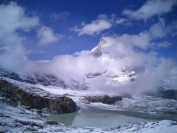 Vista Panorámica Del Hermoso Paisaje Los Alpes — Foto de Stock