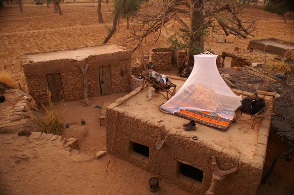 Backpacker Hotel Kraju Dogon Mali — Zdjęcie stockowe