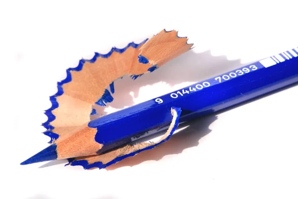 Bleistiftspitzer Und Radiergummi Auf Weißem Hintergrund — Stockfoto