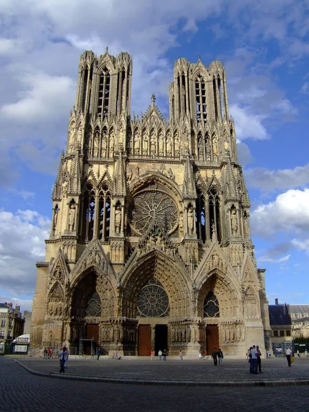 Catedral Reims Francia — Foto de Stock