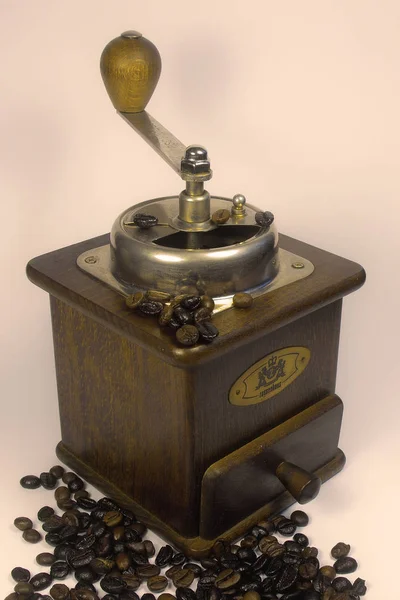 Here Mal Old Coffee Grinder You Can Electricity Grin — Zdjęcie stockowe
